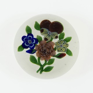 Paperweight, Lunéville, c. 1848-55. Creator: Baccarat Glasshouse.