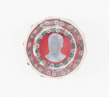Paperweight, Baccarat, c. 1846-55. Creator: Baccarat Glasshouse.