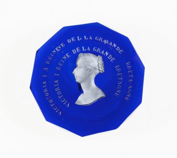 Paperweight, Baccarat, Mid 19th century. Creator: Baccarat Glasshouse.