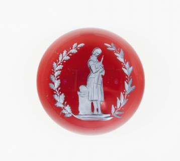 Paperweight, Baccarat, Mid 19th century. Creator: Baccarat Glasshouse.
