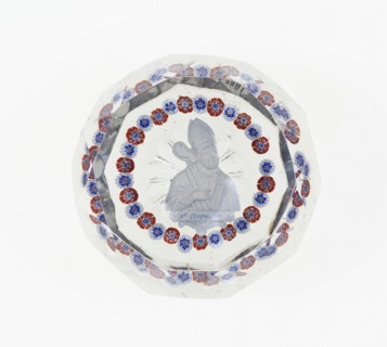 Paperweight, Baccarat, Mid 19th century. Creator: Baccarat Glasshouse.