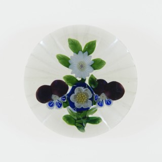 Paperweight, Baccarat, c. 1845-60. Creator: Baccarat Glasshouse.