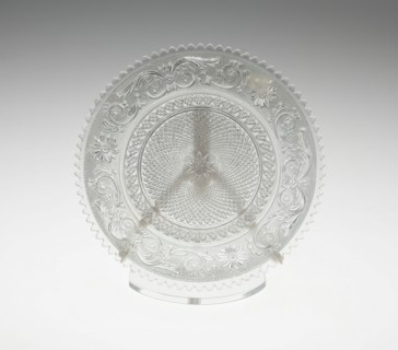 Plate, France, c. 1830/60. Creator: Baccarat Glasshouse.