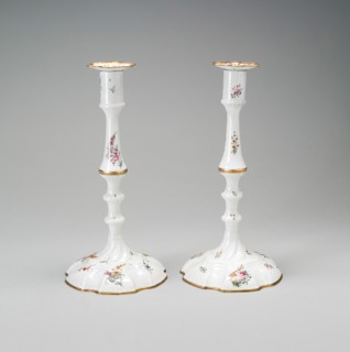 Pair of Candlesticks, England, Last quarter 18th century. Creator: Unknown.