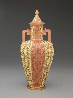 Covered Vase, England, 1884. Creator: Crown Derby.