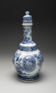 Bottle, Delft, c. 1678/85. Creator: De Griekesche A.