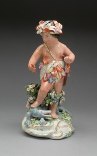 Allegorical Figure of America, Derby, 1770/80. Creator: Derby Porcelain Manufactory England.