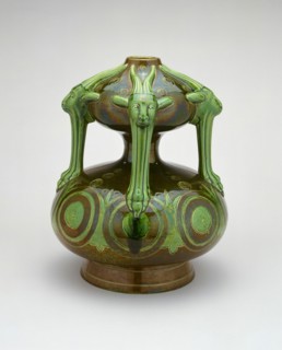 Grotesque Vase, Swadlincote, c. 1893. Creator: Christopher Dresser.