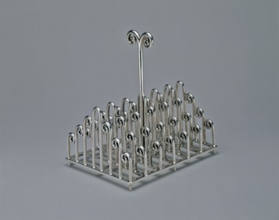 Toast Rack, Sheffield, c. 1880. Creator: Christopher Dresser.