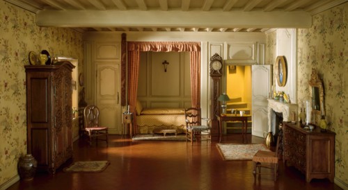 E-22: French Provincial Bedroom of the Louis XV Period, 18th Century, United States, c. 1937. Creator: Narcissa Niblack Thorne.