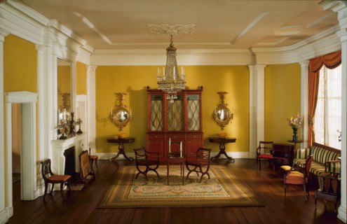 A14: Pennsylvania Drawing Room, 1834-36, United States, c. 1940. Creator: Narcissa Niblack Thorne.
