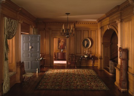A24: Virginia Entrance Hall, 1751-55, United States, c. 1940. Creator: Narcissa Niblack Thorne.