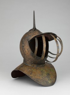 Funerary Close Helmet, England, 1600/1700. Creator: Unknown.