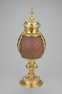 Coconut Cup with Scenes from the Life of David, London, 1577/78 Shell: 17th century replacement. Creator: Unknown.