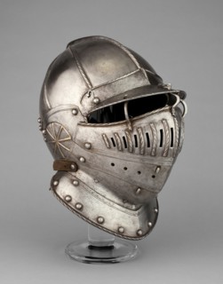 Burgonet with Falling Buffe possibly from an Armor of William Herbert, Earl of Pembroke, c. 1555. Creator: Unknown.