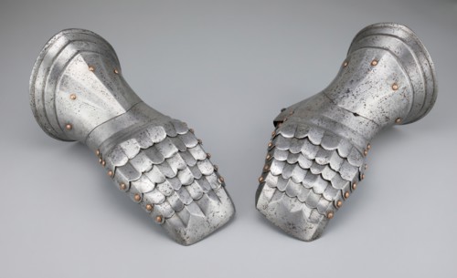 Pair of Mitten Gauntlets, Flanders, c. 1500/20. Creator: Unknown.