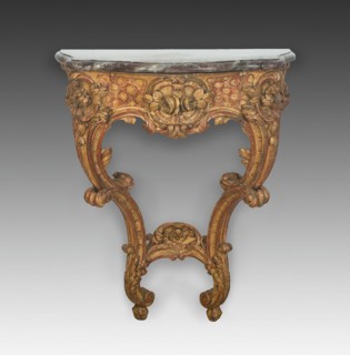 Console Table, France, c. 1730. Creator: Unknown.