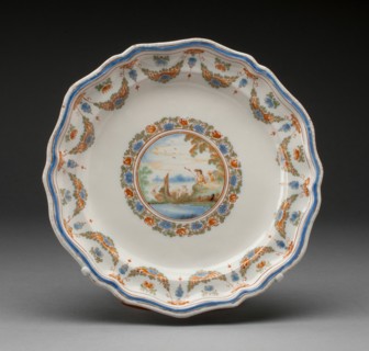 Plate, Moustiers-Sainte Marie, 1739/49. Creator: Moustiers Manufactories.