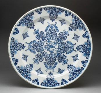 Platter, Rouen, c. 1700/20. Creator: Unknown.