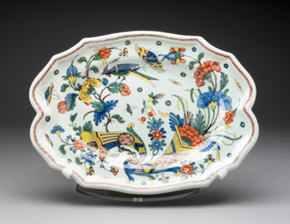 Platter, Rouen, c. 1760. Creator: Unknown.