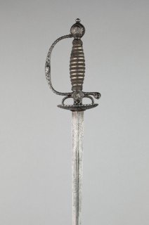 Smallsword with Portraits of Monarchs from the Bourbon Dynasty, France, c. 1770/80. Creator: Unknown.