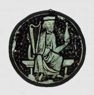 Roundel with Elder of the Apocalypse, France, 1250/75. Creator: Unknown.