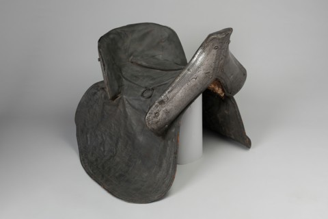 Armored Saddle, France, early 17th century. Creator: Unknown.