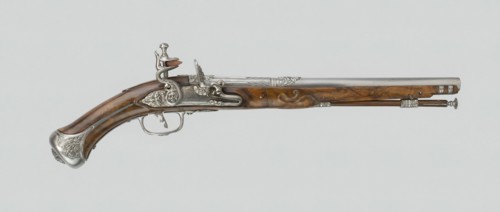 Flintlock Pistol, Italy, c. 1680. Creator: Unknown.