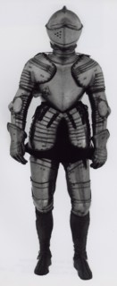 Closed Helmet of Elements of Armor for Foot Tournament at the Barriers, Milan, c. 1600/10. Creator: Unknown.