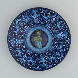 Plate with a Youth, Faenza, c. 1530. Creator: Unknown.