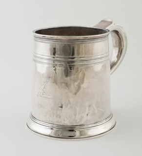 Mug, London, 1706/07. Creators: John Martin Stocker, Edward Peacock.