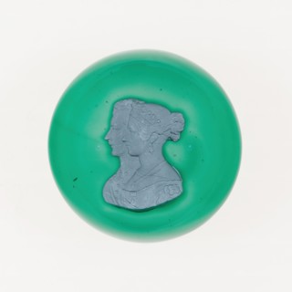 Paperweight, Toledo, late 19th century. Creator: New England Glass Company.