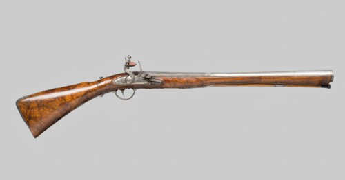 Flintlock Blunderbuss with a Folding Butt, Brescia, 1775. Creator: Nicola Duna.