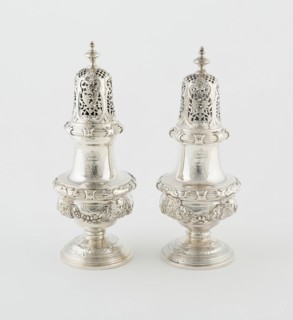 Pair of Casters, London, 1732/43. Creator: Paul de Lamerie.