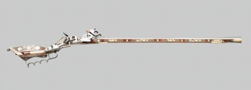 Wheellock Birding Rifle (Tschinke), Teschen, 1640/60. Creator: Unknown.