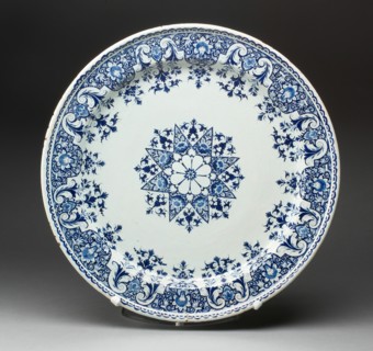Platter, Rouen, c. 1700/20. Creator: Unknown.