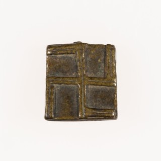 Goldweight with a Geometric Design, Ghana, 18th/19th century. Creator: Unknown.