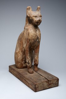 Sarcophagus (?) of a Cat, Egypt, Late Period-Ptolemaic Period (about 664-32 BCE). Creator: Unknown.
