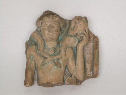 Relief Depicting a Calf-Bearer, Egypt, Ptolemaic Period (304-30 BCE). Creator: Unknown.
