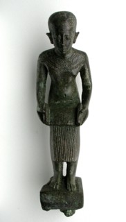 Statuette of the God Imhotep, Egypt, Third Intermediate Period-Late Period, Dynasties 25-26... Creator: Unknown.