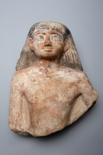 Bust of a Man, Egypt, New Kingdom, Dynasty 18 (about 1550-1295 BCE). Creator: Unknown.