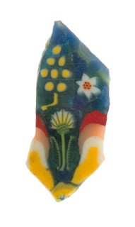 Fragment of a Floral Plaque, Egypt, late 1st century BCE/early 1st century CE. Creator: Unknown.
