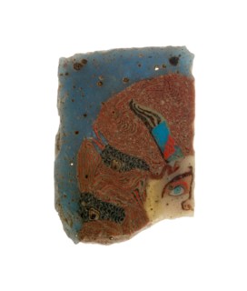 Fragment of an Inlay Depicting a Theater Mask, Italy, Late 1st century BCE/early 1st century CE. Creator: Unknown.