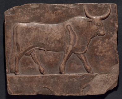 Relief of a Bull, Egypt, Early Ptolemaic Period, about 300 BCE. Creator: Unknown.