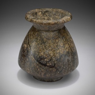 Ointment Vessel with Lid, Egypt, New Kingdom, Dynasty 18 (about 1570-1293 BCE). Creator: Unknown.