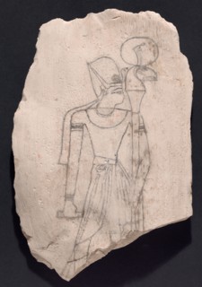 Sketch of a King, Egypt, New Kingdom, Dynasty 19-20 (about 1295-1069 BCE). Creator: Unknown.