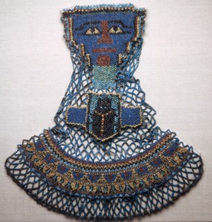 Bead Net Mummy Shroud, Egypt, Late Period, Dynasty 26 (664-525 BCE). Creator: Unknown.