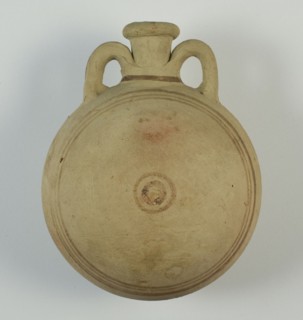 Pilgrim Bottle, Egypt, New Kingdom-Third Intermediate Period, Mid-Dynasty 18-21 (abt.1352-945 BCE). Creator: Unknown.