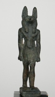 Statuette of the God Anubis, Egypt, Third Intermediate Period-Late Period, Dynasty 21-31... Creator: Unknown.