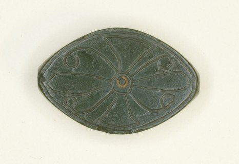 Cowroid: Floral Motif, Egypt, New Kingdom, Dynasty 18 (1550-1069 BCE). Creator: Unknown.